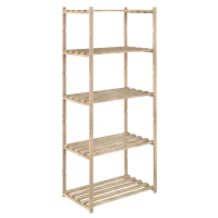 SCAFFALE IN PINO 5 RIPIANI CM65X40X171H