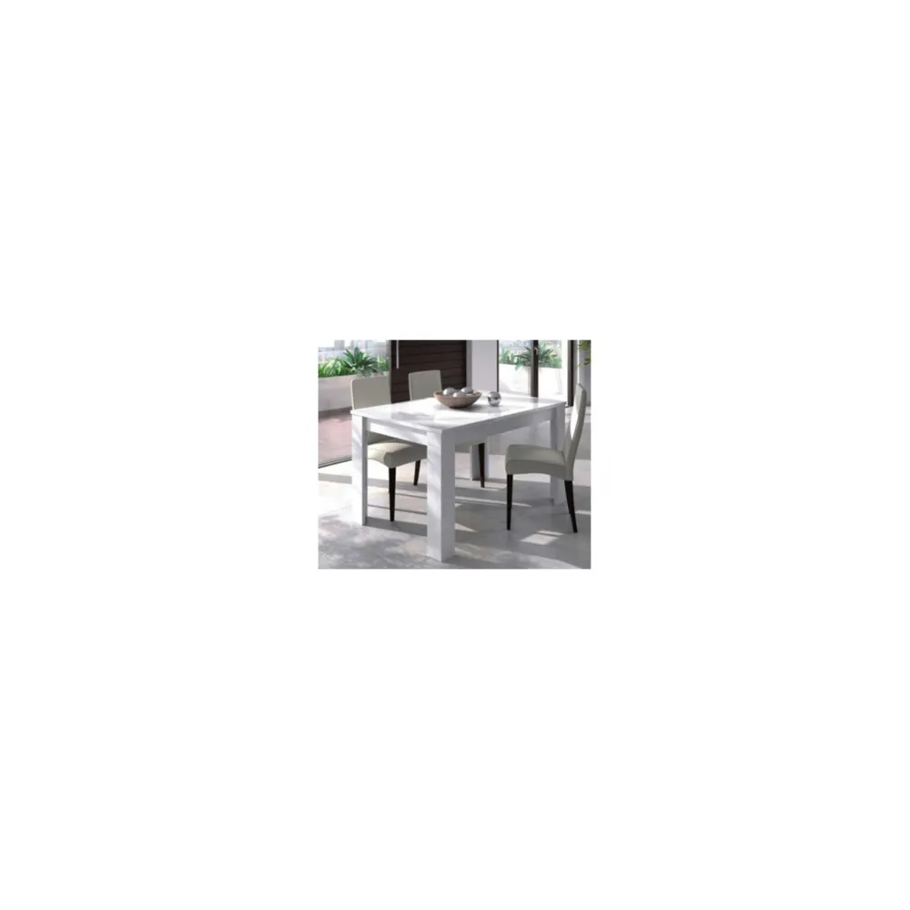 KIT TAVOLO KENDRA CM90X140/190X78H BIA.L