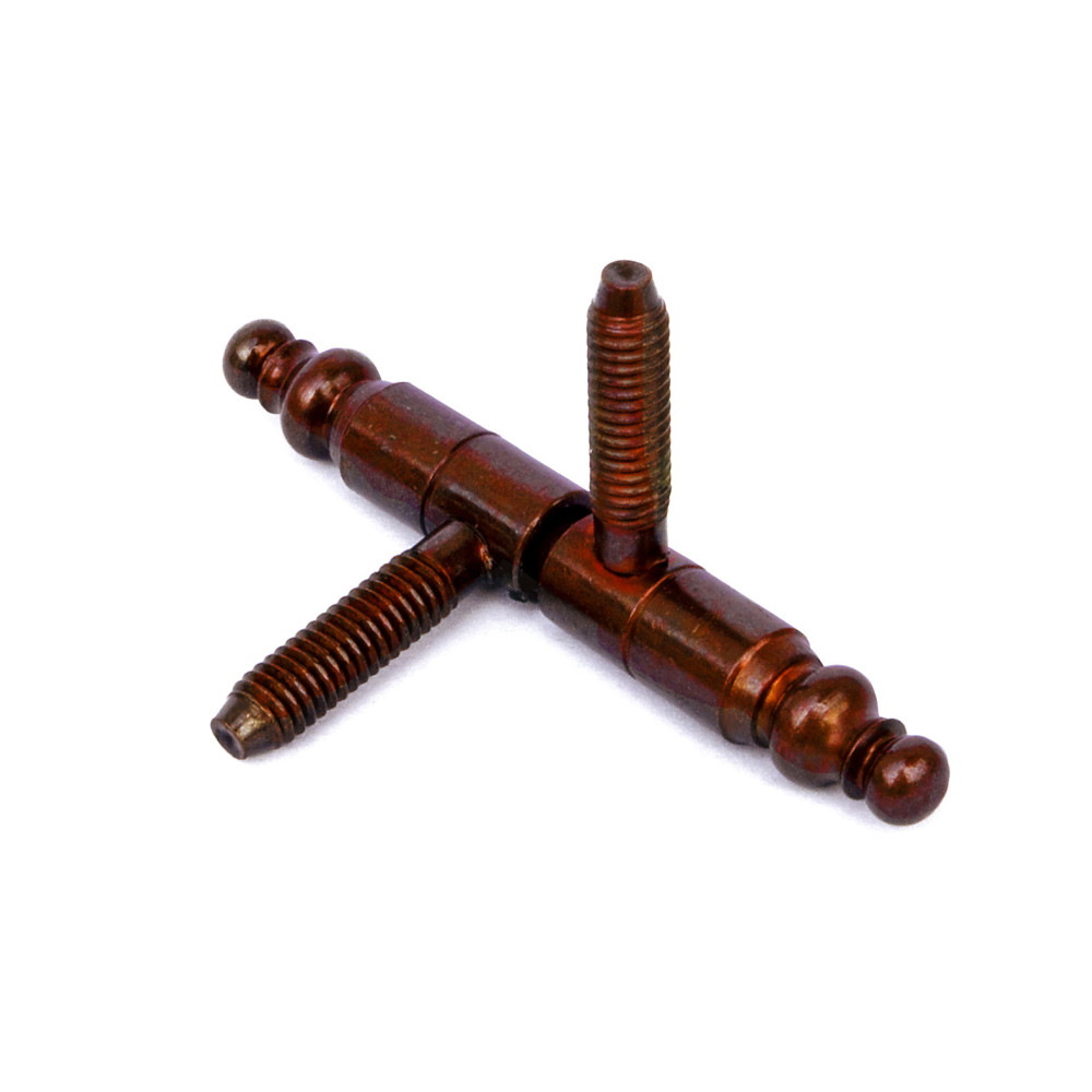 "Anuba style" hinges for fixtures in bronzed iron