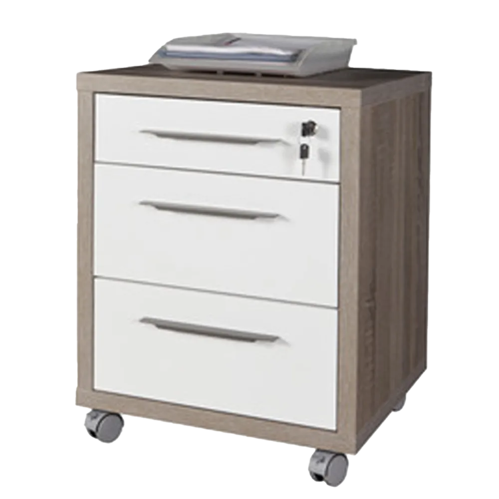 CASSETTIERA 3 CASSETTI 45X48,5 ROVERE BI