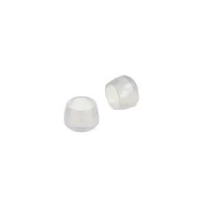 Puntali tondi PVC trasparenti Dimensione Ø/X protezioni: Ø 20 mm.