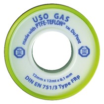 NASTRO TEFLON PER GAS 'PROFESSIONALE' 1/2x12 mt. x0