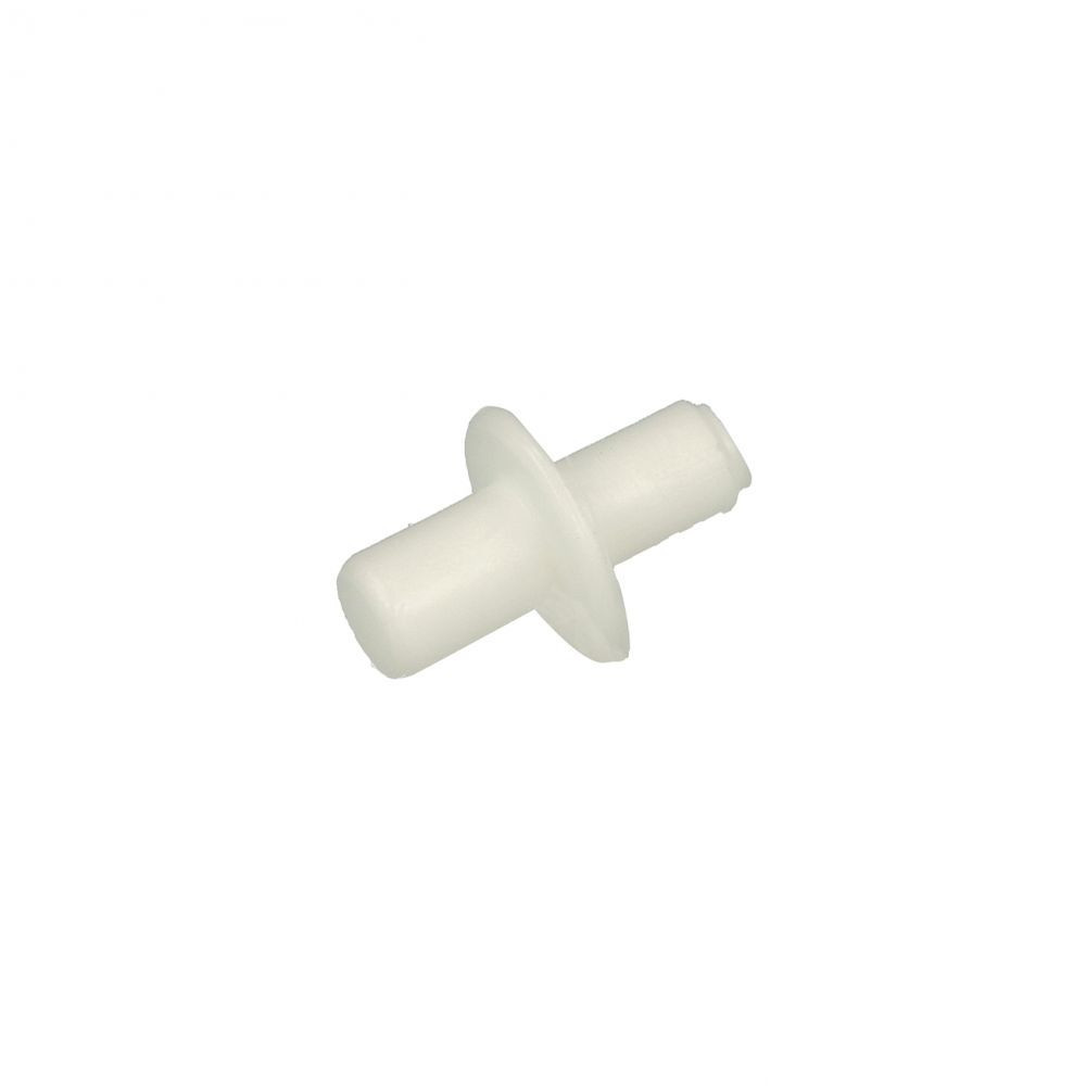 Reggipiani con flangia in nylon bianco Ø 5 - 6 mm.