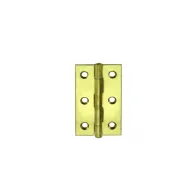Cerniere strette zincate giallo 2pz. Misura (mm x mm): 52 x 100 mm.