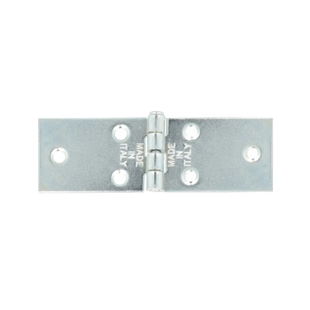 Cerniere strette ad ala lunga in ferro zincato 2pz. Misura (mm x mm): 25 x 80 mm.