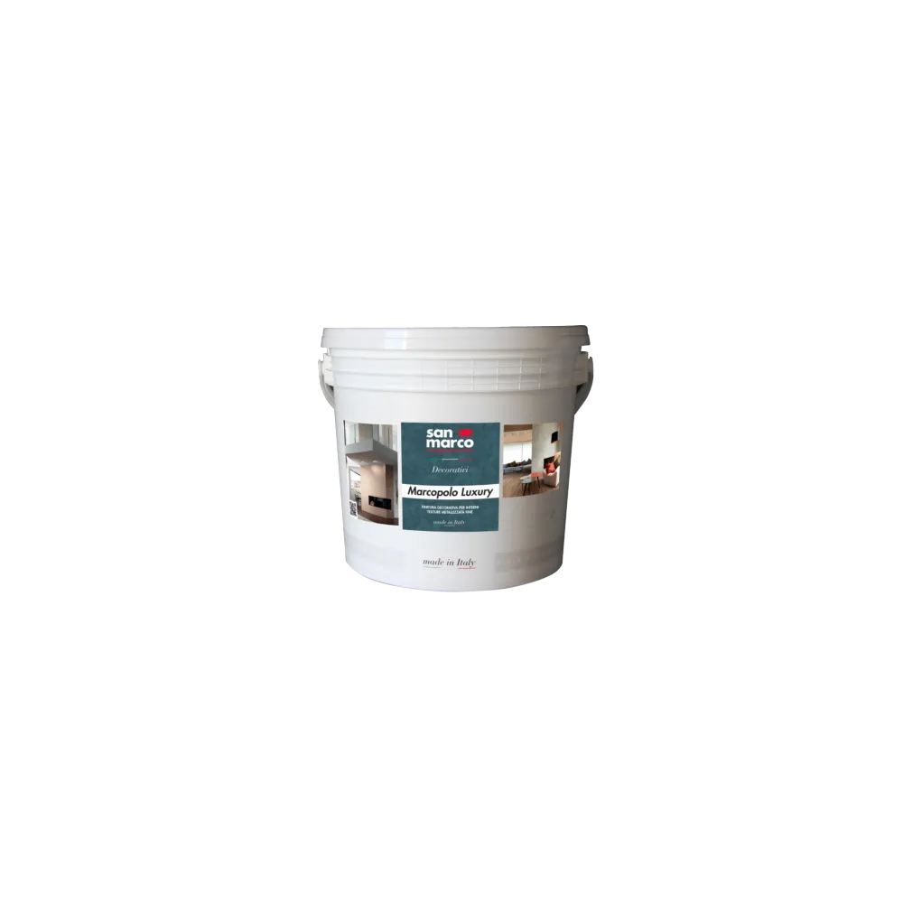 Marcopolo Luxury Bianco 1 L, Rivestimento acrilico decorativo San Marco