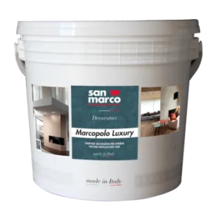 Marcopolo Luxury Bianco 1 L, Rivestimento acrilico decorativo San Marco