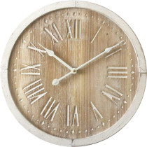 BROWN AND WHITE WALL CLOCK...