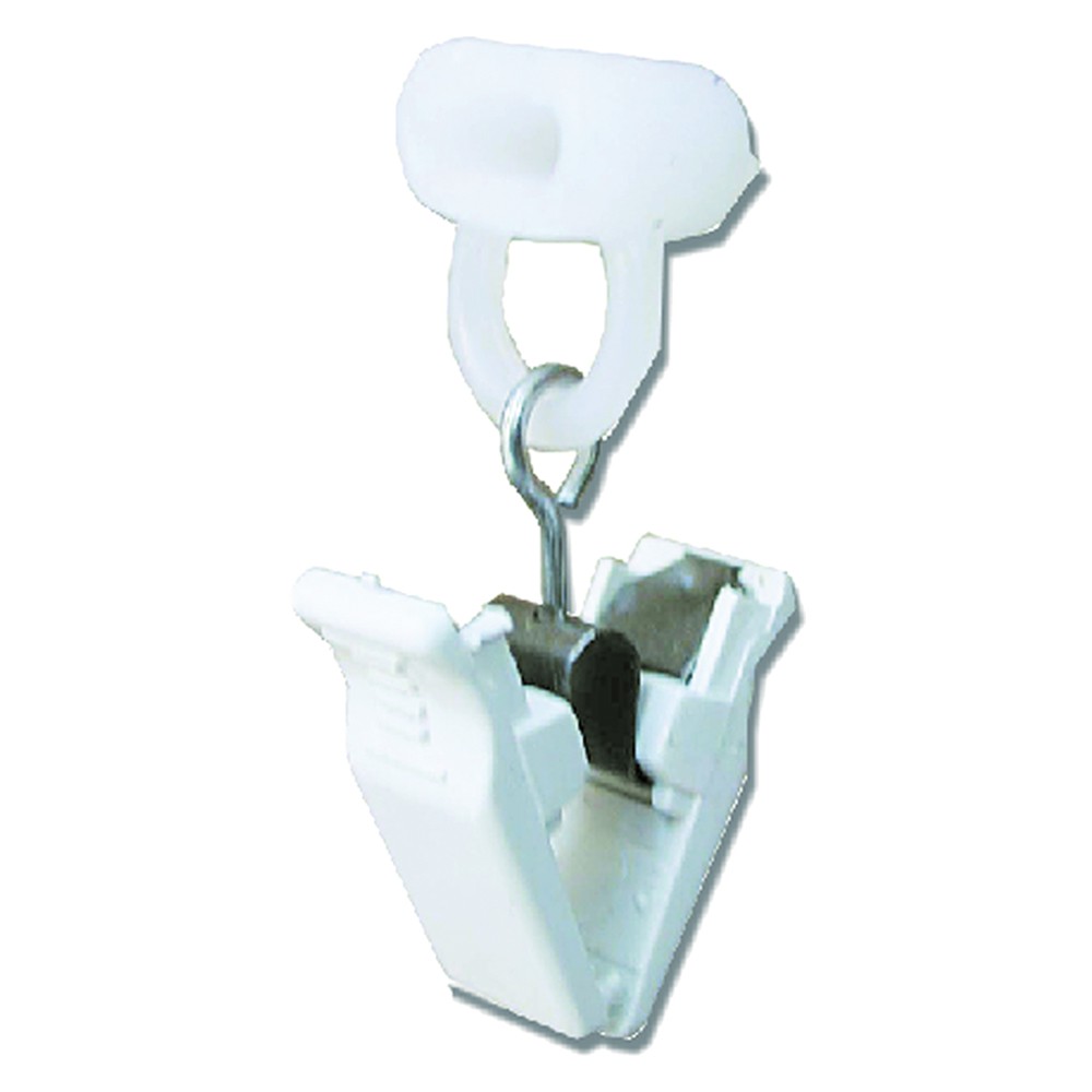 SCORREVOLE CON PINZETTA pz. 10 - colore bianco SCORREVOLE CON PINZETTA pz. 10 - colore bianco