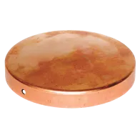 BORCHIA ROTONDA PER PALI - RAME - 121MM