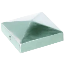 BORCHIA QUADRA PER PALI- ALLUMINIO 71X71 MM