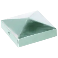 BORCHIA QUADRA PER PALI- ALLUMINIO 71X71 MM