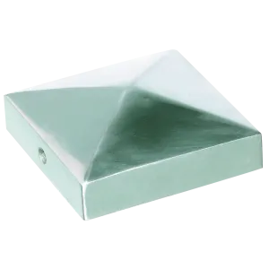 BORCHIA QUADRA PER PALI- ALLUMINIO 71X71 MM