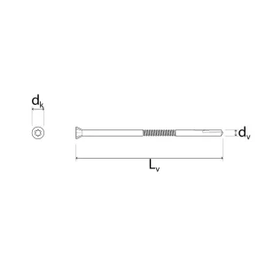 VITE AUTOFORANTE TX 40 SAF Ø7 X 133 MM