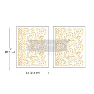 REDESIGN DECOR TRANSFER "VINEYARD ELEGANCE" 21,5X28CM
