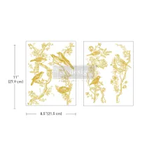 REDESIGN DECOR TRANSFER "GOLDEN SERENADE"21,5X28CM