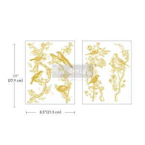 REDESIGN DECOR TRANSFER "GOLDEN SERENADE"21,5X28CM