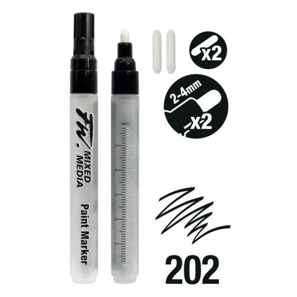 DALER FW MARKER SET 2X2-4MM ROTONDO + PUNTE