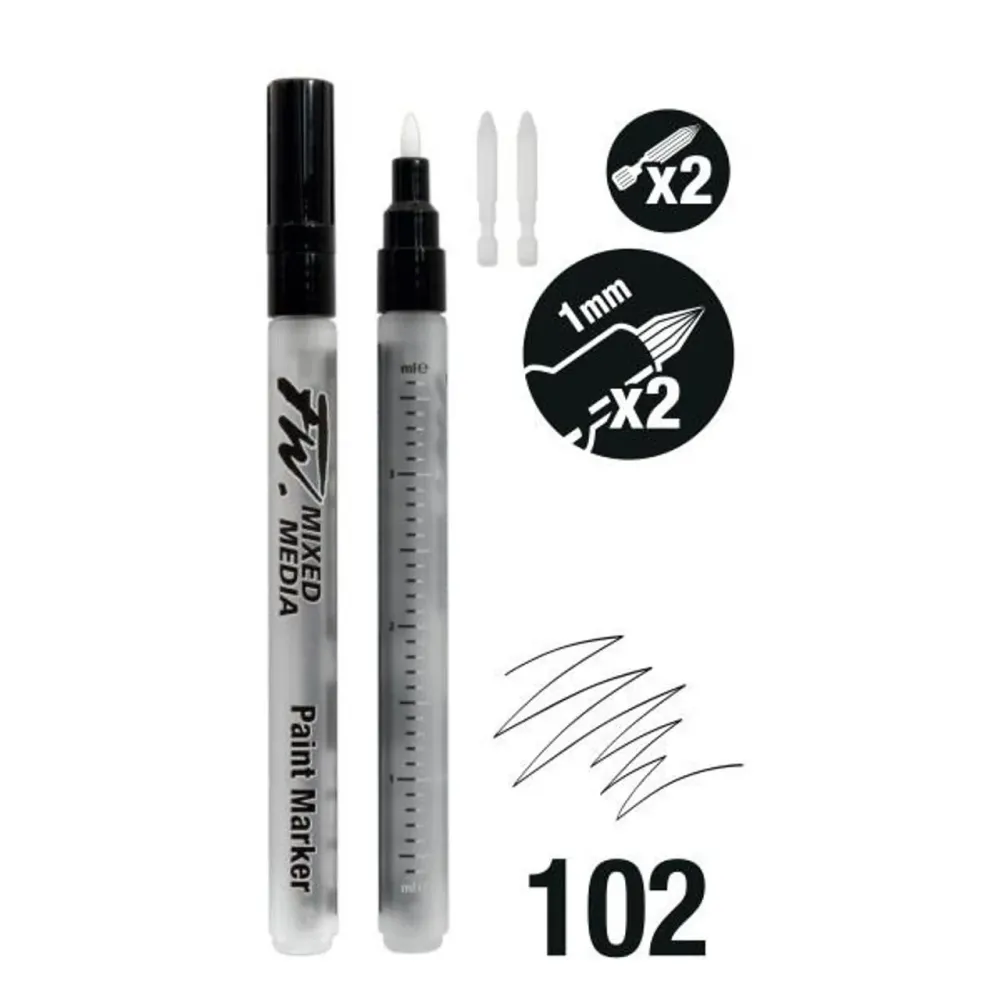 DAL FW MARKER SET 2XPICCO 1MM DURE PUNTE