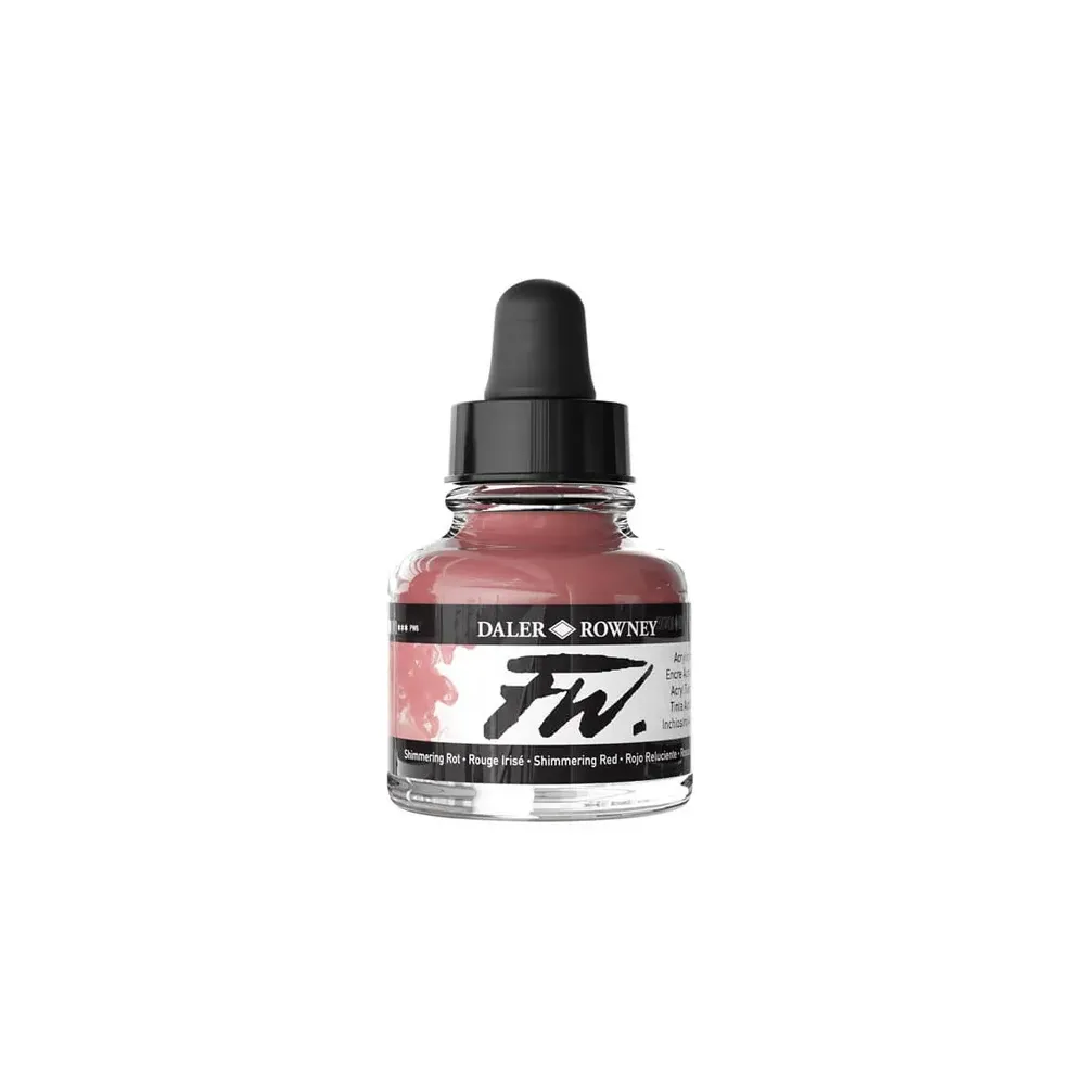 DALER FW INCHIOSTRO ACRILICO 29.5ML ROSSO IRIDESCENTE