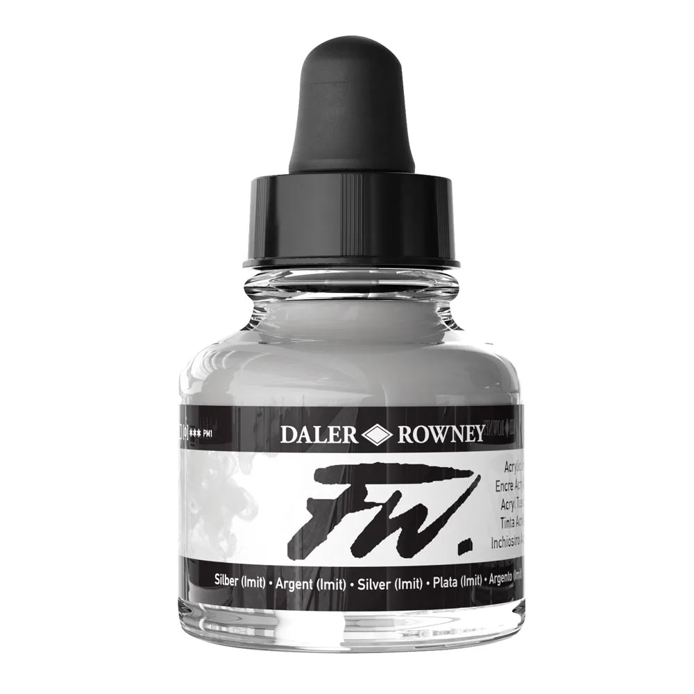 DALER FW INCHIOSTRI ACRILICI 29.5ML ARGENTO IMIT