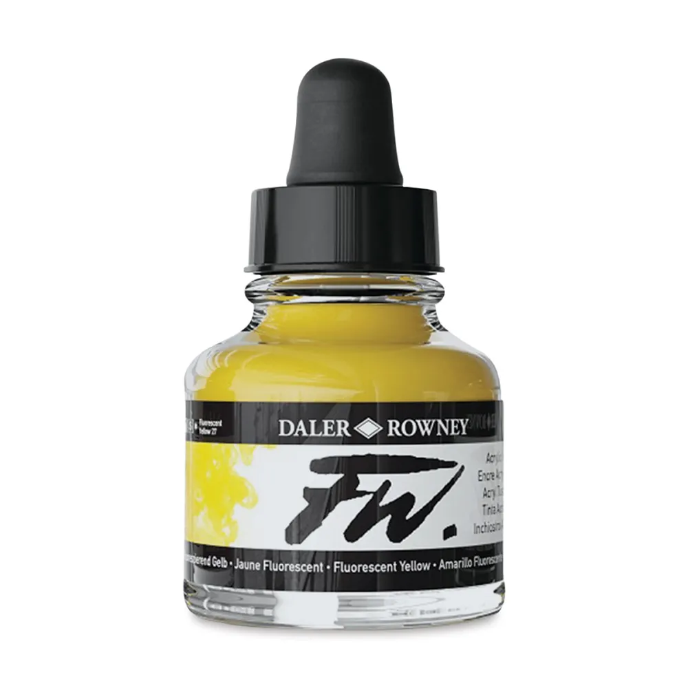 DALER FW INCHIOSTRI ACRILICI 29.5ML GIALLO FLUORESCENTE