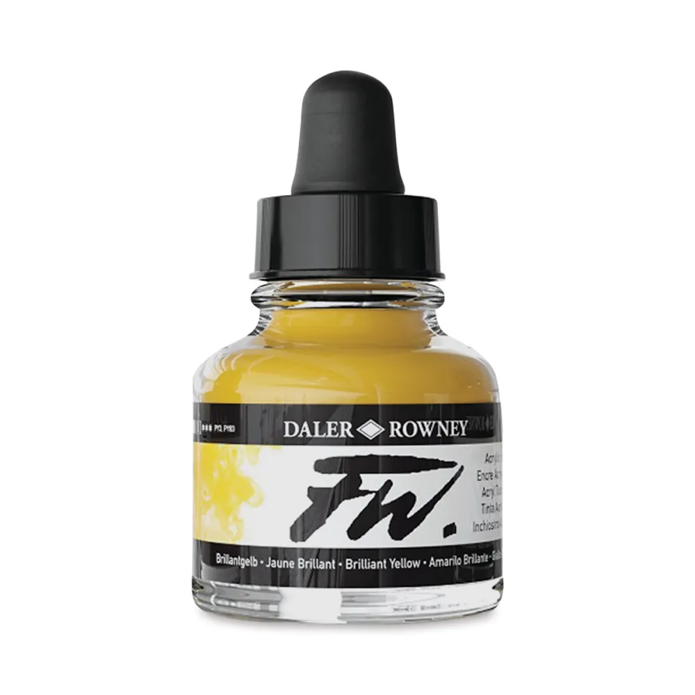 DALER FW INCHIOSTRO ACRILICO 29.5ML GIALLO BRILLANTE