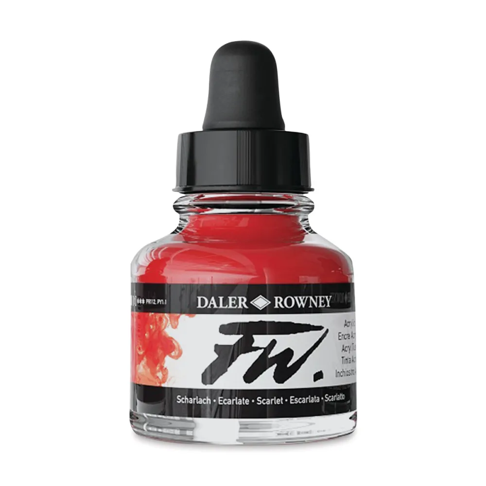 DALER FW INCHIOSTRO ACRILICO 29.5ML SCARLATTO