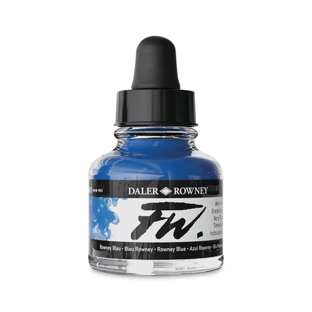 DALER FW INCHIOSTRO ACRILICO 29.5ML BLU ROWNEY