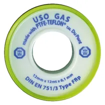 NASTRO TEFLON PER GAS 'PROFESSIONALE' 1/2x12 mt. x0