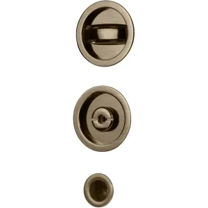 KIT TONDO IN ZAMA PER PORTE SCORREVOLI BRONZO