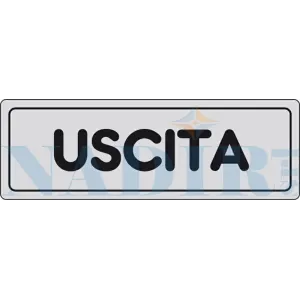 ETICHETTA ADESIVA CM 15X5 USCITA