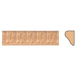 CORNICE SCOLPITA IN FAGGIO GREZZO MM17X11X2400