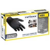 GUANTO NITRILE NERO OMOLOGAZIONE FOOD TG XL SENZA TALCO