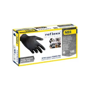 GUANTO NITRILE NERO OMOLOGAZIONE FOOD TG L SENZA TALCO