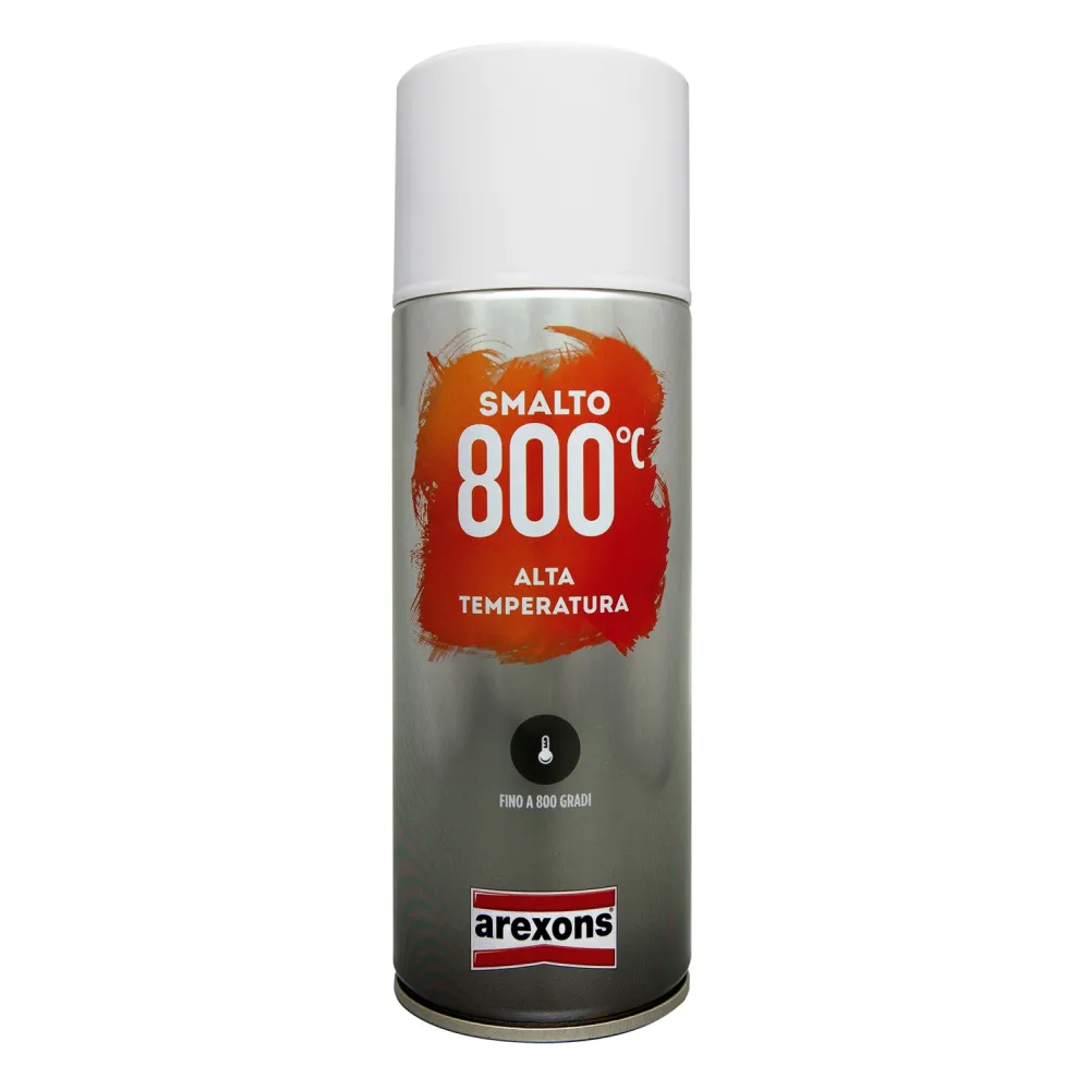 SMALTO SPRAY ALTA TEMPERATURA 400ML NERO OPACO - AREXONS