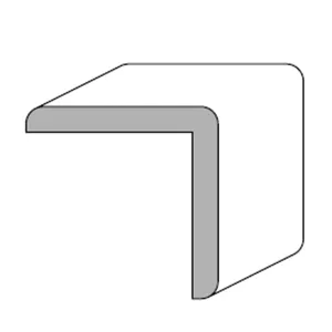 COPRISPIGOLO AJOUS MM45X45X3000 LISCIO LACCATO BIANCO