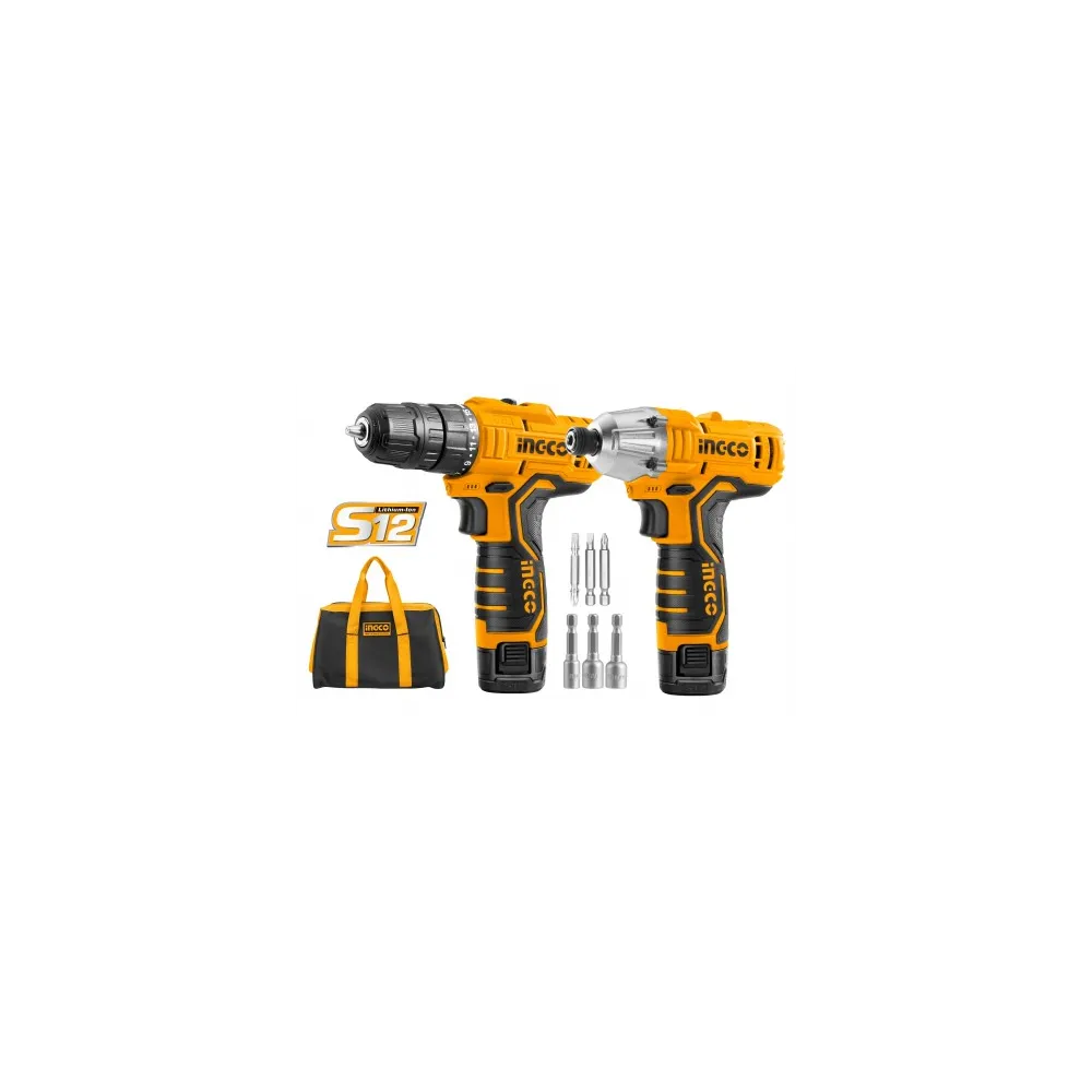 SET TRAPANO + AVVITATORE IMP. 12V SET TRAPANO + AVVITATORE IMP. 12V