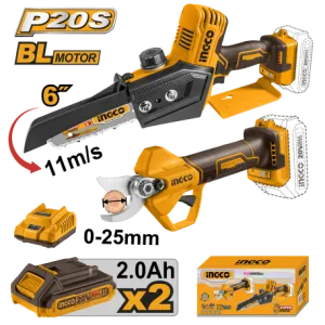 KIT MINI ELETTROSEGA CGSLI2068 + FORBICI DA POTA CSSLI20258
