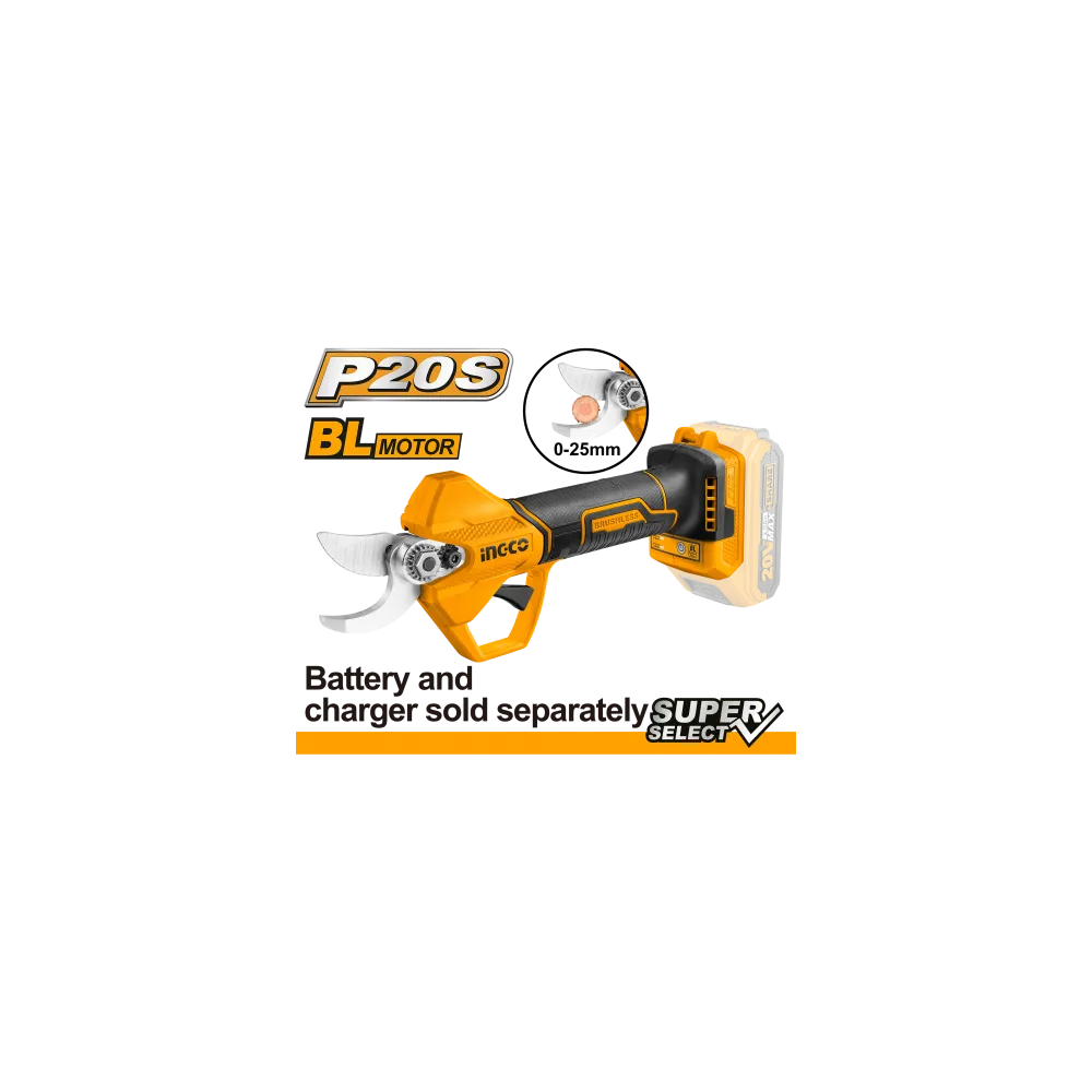 FORBICI DA POTA A BATTERIA 20V NUDA FORBICI DA POTA A BATTERIA 20V NUDA