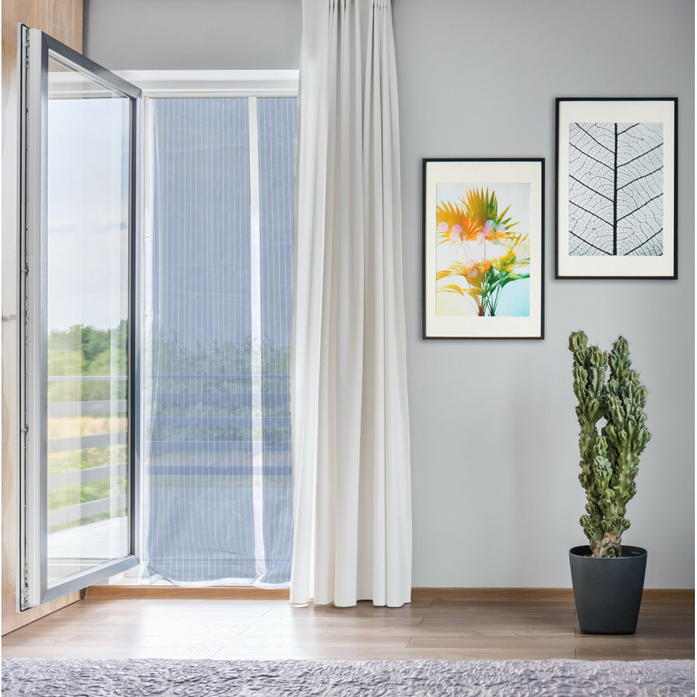 LUXURY MAGNETIC MOSQUITO NET FOR BALCONY CM.140X240H WHITE