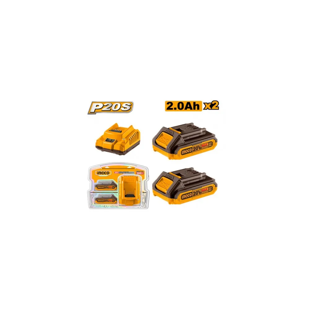 KIT 2 BATTERIE + CARICABATTERIA 2Ah (FBLI2001+FCLI2001E)