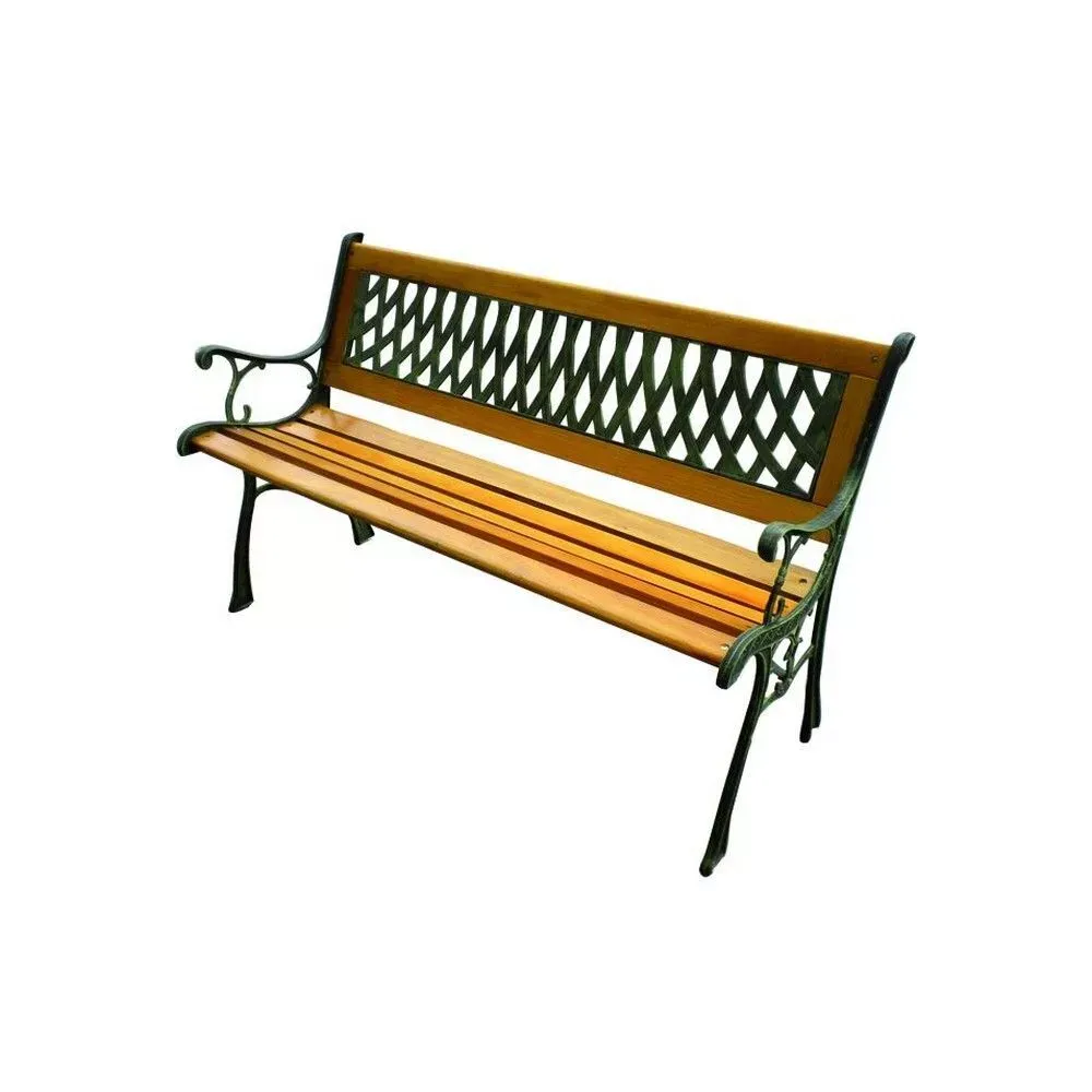 Panchina Ghisa/Legno Vigor Regina 125x52x74H