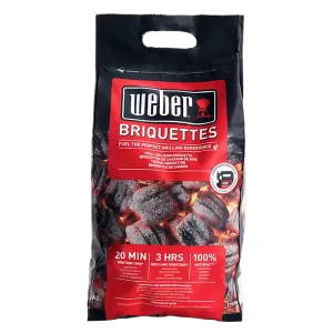 CARBONE 100% NATURALE PER GRILL 'BRIQUETTES' Kg 8 ca.
