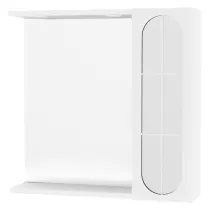 SPECCHIERA DA BAGNO PENSILE SINGOLO 'INA' cm 57 x 16 x h.57 - laccato bianco
