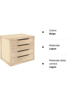 CHEST OF DRAWERS 4 DRAWERS CM.39X30X37,5H