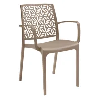 SEDIA IN POLIPROPILENE 'NINFA ARMCHAIR' bianco