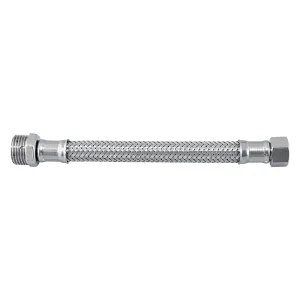 FLESSIBILE IN ACCIAIO INOX cm 25 F 3/8 x 3/8 F