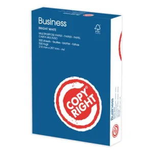 CARTA UFFICIO 'COPY RIGHT BUSINESS' A4 - 21 x 29,7 cm (5 pz)