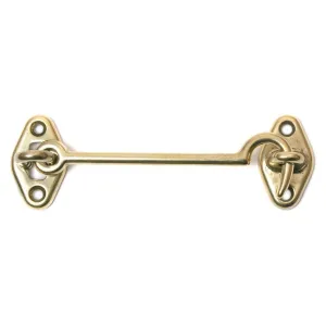 GANCIO FERMAPERSIANE IN OTTONE 140 MM CROMO SATINATO
